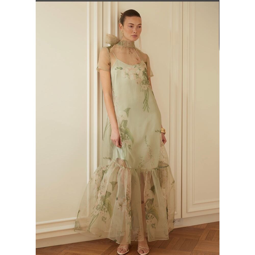 New NWT Caara Melody dress mint blossom dress $245 sz L - Picture 2 of 7